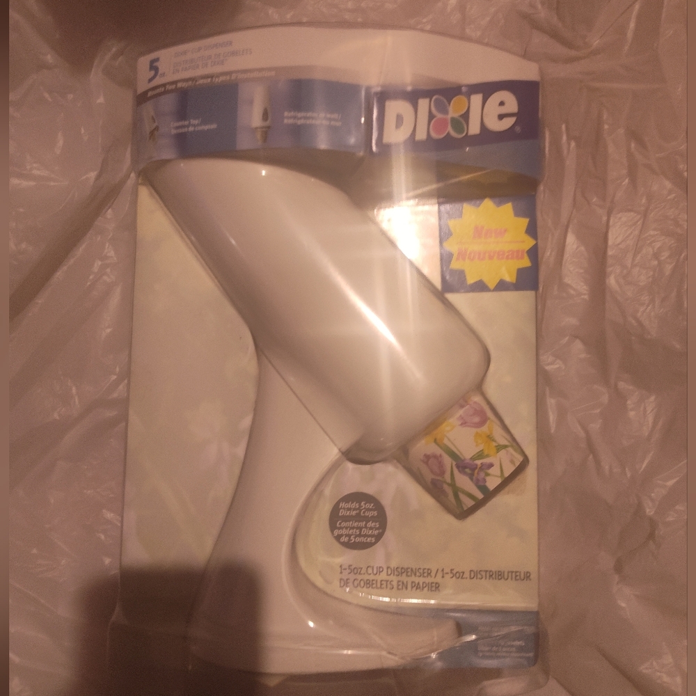 Vintage Dixie White 5oz Cup Dispenser